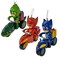 KSA Pack of 3 PJ Masks with Vehicle Christmas Ornaments 3.25"